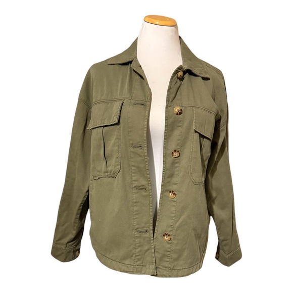 SO Army Green Chore Jacket/Shacket - Picture 3 of 9